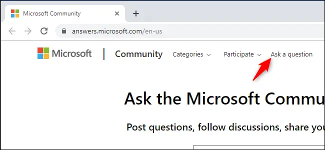 Hacer una pregunta en los foros de la comunidad de Microsoft