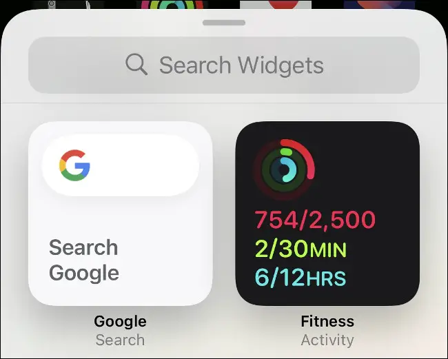 Agregar widget de actividad a iPhone