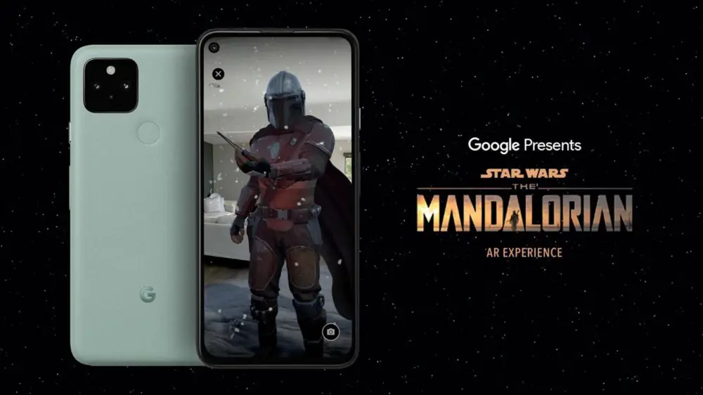 Google y Lucasfilm's "La experiencia de AR mandaloriana" aplicación